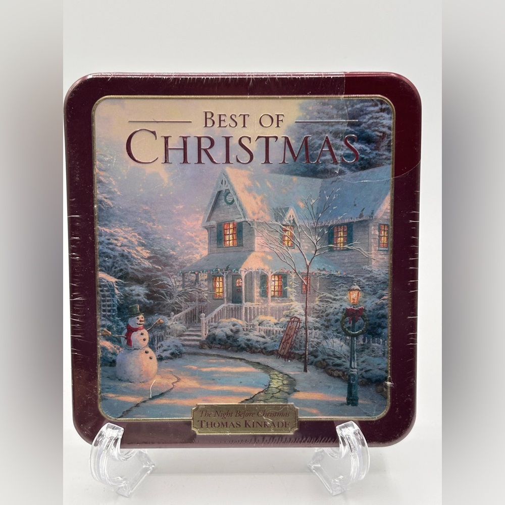 Thomas Kinkade Best Of Christmas 2 Music CDs Metal Box New Sealed